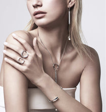 Load image into Gallery viewer, ALIXON LONG BAR CHAIN EARRING