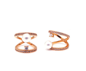 SEREIN 1 PEARL STONE PAVE RING