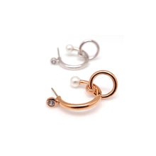 Load image into Gallery viewer, GD STONE PEARL HOOP