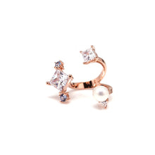 Load image into Gallery viewer, SKYE SQUARE STONE OPEN RING