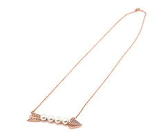 Load image into Gallery viewer, ELLEY HEART ARROW ALL PAVE NECKLACE