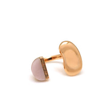 Load image into Gallery viewer, CLOUDY HALF-MOON STONE RING