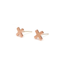 Load image into Gallery viewer, XX PLAIN STUD EARRINGS