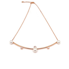 Load image into Gallery viewer, ROCHAS PEARL STONE ARCH NECKLACE