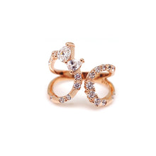 Load image into Gallery viewer, CREED DBL RAINBOW RAINDROP RING