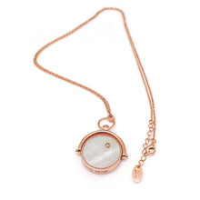 Load image into Gallery viewer, LARGE B-BLOCK STONE INLAY SWIVEL LONG NECKLACE