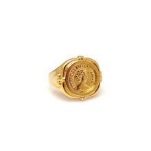 Load image into Gallery viewer, QUEEN ELIZA COIN SIGNET RING
