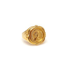 Load image into Gallery viewer, QUEEN ELIZA COIN SIGNET RING