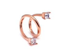 Load image into Gallery viewer, 'Z' LINE SQUARE STONE PLAIN RING