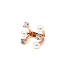 Load image into Gallery viewer, HAILEY PEARL STONE OPEN RING