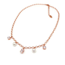Load image into Gallery viewer, HAILEY PEARL STONE CHAIN NECKLACE