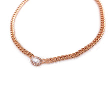 Load image into Gallery viewer, ISABEL OVAL STONE CHAIN NECKLACE