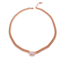 Load image into Gallery viewer, ISABEL OVAL STONE CHAIN NECKLACE