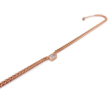 Load image into Gallery viewer, JACQUE SQ STONE CHAIN NECKLACE