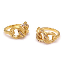 Load image into Gallery viewer, ERES TRIPLE PAVED MATTED FINISH CHAIN RING