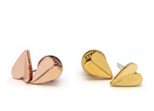 Load image into Gallery viewer, ELLEY HEART PLAIN STUD EARRING