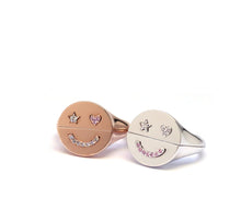 Load image into Gallery viewer, FIFI 1 STAR EYE SMILE HALFHALF RINGS