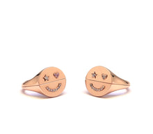 Load image into Gallery viewer, FIFI 1 STAR EYE SMILE HALFHALF RINGS