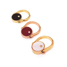 Load image into Gallery viewer, B-BLOCK ONE STONE INLAY SWIVEL RING