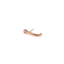 Load image into Gallery viewer, CLAIRE 1 STONE PLAIN EARRING