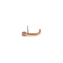 Load image into Gallery viewer, CLAIRE 1 STONE PLAIN EARRING