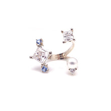 Load image into Gallery viewer, SKYE SQUARE STONE OPEN RING