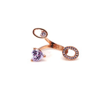 Load image into Gallery viewer, SURPRISE HEART EYE PAVE RING