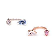 Load image into Gallery viewer, DOUBLE RAINDROP CROWN RING
