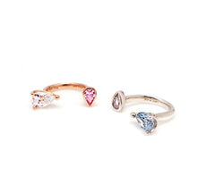 Load image into Gallery viewer, DOUBLE RAINDROP CROWN RING