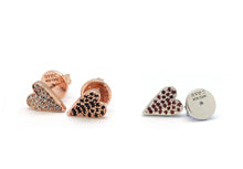 Load image into Gallery viewer, ELLEY HEART PAVE STUD EARRING