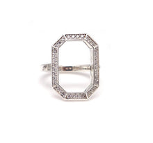 Load image into Gallery viewer, HEXAGON ALL PAVE NINE RING
