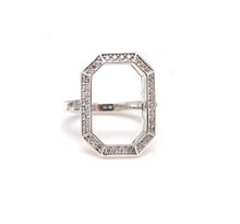 Load image into Gallery viewer, HEXAGON ALL PAVE NINE RING