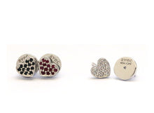 Load image into Gallery viewer, VALENTINE HEART PAVE STUD EARRING