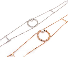 Load image into Gallery viewer, ALIXON CIRCLE PEARL CHOKER NECKLACE