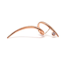 Load image into Gallery viewer, INFINITY SPIRAL PLAIN STONE EARRING