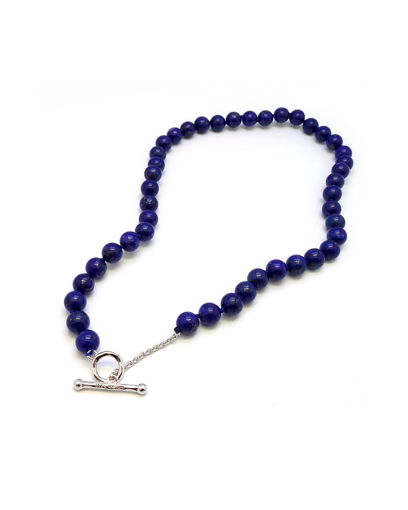 SAVINA 2 LAPIS BEADED NECKLACE
