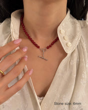 Load image into Gallery viewer, SAVINA 3 CARNELIAN BEADED NECKLACE
