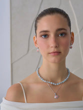 Load image into Gallery viewer, SAVINA AQUAMARINE BEADED NECKLACE
