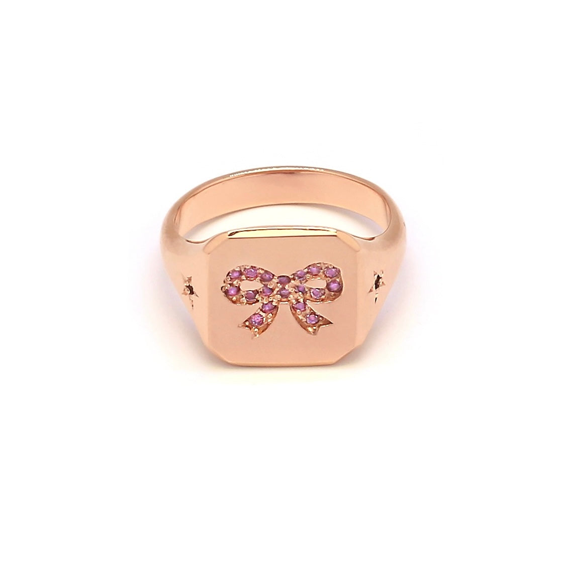 TUTU BOW STAR SIGNET RING – avec new york