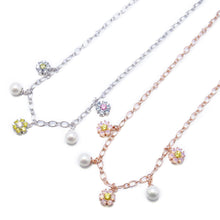 Load image into Gallery viewer, EVELINA MULTI-FLOWER LINK CHAIN NECKLACE
