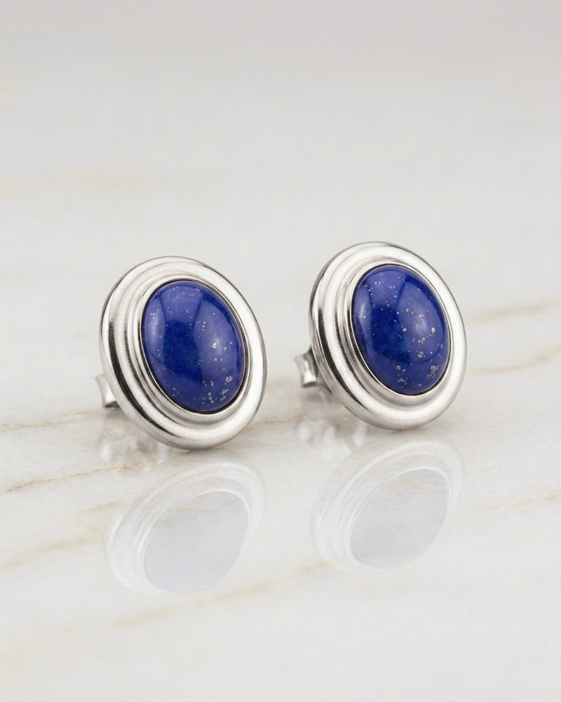 GAVINA 3 STONE STUD EARRING