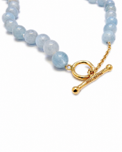 Load image into Gallery viewer, SAVINA AQUAMARINE BEADED NECKLACE
