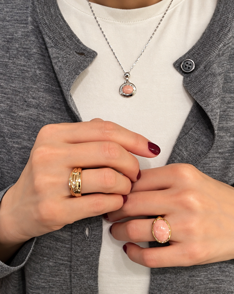GAVINA 2 STONE NECKLACE