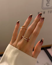 Load image into Gallery viewer, LE LIEN 3 DUO LINKED PAVE RING

