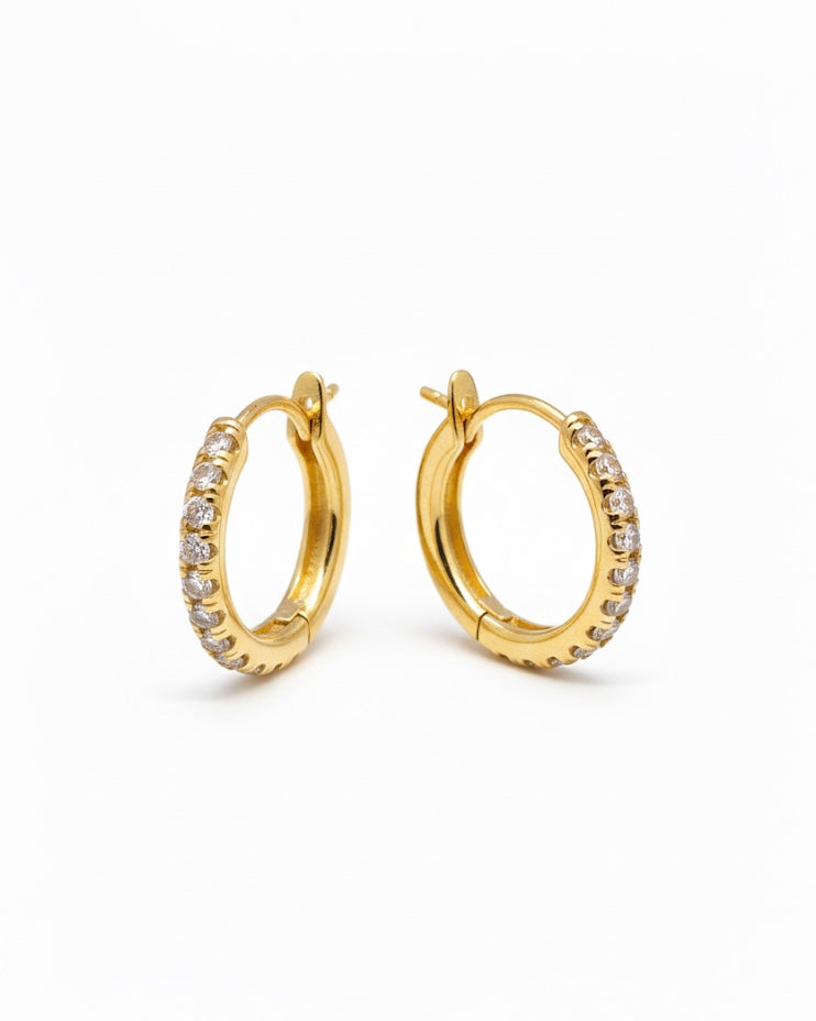 MINETTE ESSENTIAL PAVE HOOP EARRING