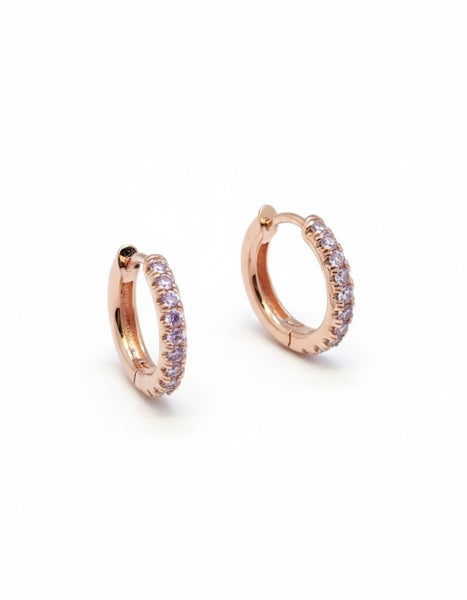 MINETTE ESSENTIAL PAVE HOOP EARRING