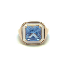 Load image into Gallery viewer, PEPE 3 SQUARE STONE ENAMEL RING
