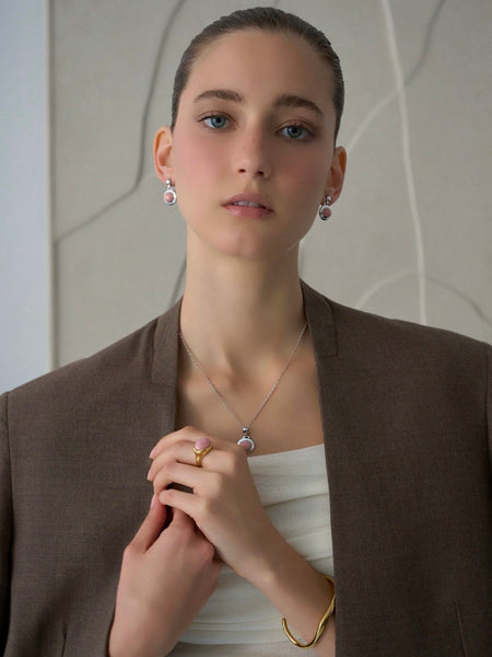 GAVINA 2 STONE NECKLACE
