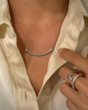 Load image into Gallery viewer, PETAL SMILE PAVE NECKLACE
