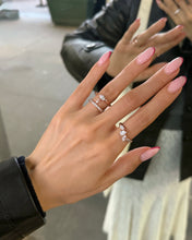 Load image into Gallery viewer, PETAL 3 TRIO STONE PAVE RING
